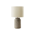 Monarch Specialties 17" H Table Lamp - Taupe Resin / Ivory / Cream Shade-This 17"h table lamp features a stylish taupe resin base with a natural wood look paired with an elegant ivory fabric shade, making it the perfect accent piece for a casual or upscale living room, bedroom, or office space