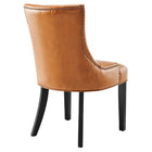 Modway Marquis Vegan Leather Dining Chair - Tan-Chair Weight Capacity: 286 lbs.