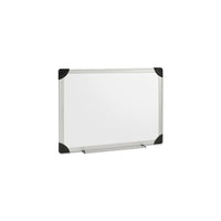 Dry-Erase Board, 3' x 2', Aluminum Frame/White-Dry-erase board features a laminated styrene surface and sturdy aluminum frame that withstands years of use
