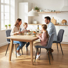 HOMCOM Dining Chairs with Metal Legs for Kitchen - Grey - Set of 4-Assembly required