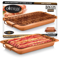 Gotham Steel Nonstick Air Fryer Pan with Basket for Oven-Dishwasher safe for easy clean up