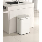 Elpheco Stainless Sensor Garbage Can with Legs - 9L - Cream White-9