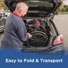 Journey So Lite C2 Ultra Lightweight Wheelchair - Black-Durable padded seating provides added comfort during longer periods of use