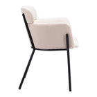 Zuo Bremor Dining Chair - Beige - Set of 2-Dimensions: 22.8" L x 24.4" W x 31.3" H