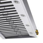 KUCHT KRH600-GL 60" 1200 CFM Under‑Cabinet Range Hood with Digital Controls - Stainless Steel/Gold-The 5-minute delay-off feature keeps the hood running after cooking to ensure smoke and odours have cleared the environment without affecting the lamp light setting