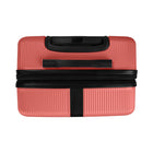 Bugatti Alexandria Collection 30.25" Hardside Spinner Luggage – Coral-Side feet to ensure stability and shock-resistance *