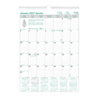 Blueline 2027 EcoLogix Monthly Wall Calendar - 12" x 17" - Bilingual-12 Months, January to December