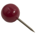 JAM Paper Colourful Round Head Map Thumb Tacks - Burgundy - 100 Pack-Quantity: 100 Push Pins | Durable and reusable thumbtacks designed for a long lasting, strong hold
