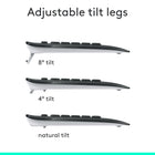 Logitech MK540 Wireless Keyboard and Mouse Bundle - French-Familiar key shape and feel, whisper-quiet