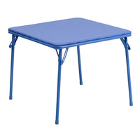 Flash Furniture Kids Folding Table - Blue-Multipurpose Kids Folding Table