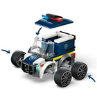 LEGO City Brick Rides Rides – Police Truck-Model truck with prison bars and toy emergency lights for fun police play