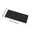 BlueDiamond Large Premium Felt Deskpad for Home Office Gaming Anti-Slip Rubber Bottom - 35.4" L x 15.7" W - Charcoal-Anti-slip base: Will stay sturdy and secure on almost all surfaces