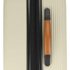 Bugatti Cannes 27" Hardside Spinner Check-in Luggage - Putty-Telescopic trolley handle with multi-stage locking heights