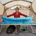 Coleman Flatlands 40 °F Sleeping Bag - Blue-Quick Cord secures the rolled-up bag without tying