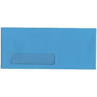 JAM Paper #10 Window Envelopes, 4 1/8 x 9.5, Brite Hue Blue Recycled, 500 Pack (5156476H)-Product Type: Brite Hue Recycled Window Envelope