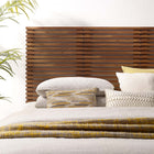 Modway Render Wall Mount Queen Headboard - Walnut-Wall-Mount Design