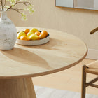 Modway Sabelle 47" Round Wood Dining Table - Natural-Seats 4 People