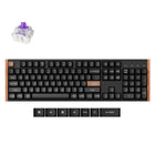 Keychron K10 HE Aluminum Swappable RGB Backlight - Nebula Switch - Black (Special Edition)-Premium wooden frame that adds a warm, elegant, and distinctive appearance