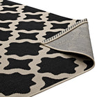 Modway Cerelia Moroccan Trellis Indoor/Outdoor Area Rug - 9 ft W x 12 ft L - Black/Beige-8
