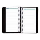 Blueline 2026 Daily Planner Spiral Binding - 6" x 3-1/2" - Black - Bilingual-Note box on each page and monthly expense page at the end of each month