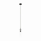 Modway Skylark Pendant Light - Clear/Black-Modern 1-Light Pendant