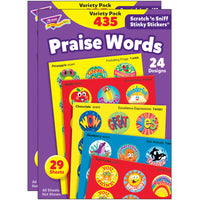 TREND Praise Words Stinky Stickers Variety Pack - 2 Packs of 435-Everyone’s favorite for decades, Stinky Stickers are fun to collect, or use to motivate and reward.