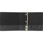 Staples Standard View Binder with D-Rings - 3" - Black-Non-Stick, Archival safe material won't life ink or toner off printed pages