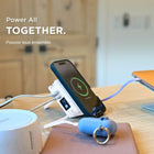 Uncaged Ergonomics 7-in-1 10,000 mAh Magnetic Wireless Charging Portable Power Bank - White-7