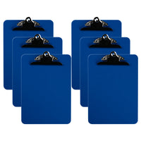 Davis Group Spring Clipboards - Letter Size - 9" W x 12" H - Blue - 6 Pack-Clipboards are made of tough, durable injection molded plastic and feature smooth edges