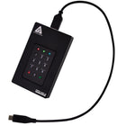 Apricorn Aegis Fortress L3 Encrypted 2 TB Portable SSD - Black-In the case of lost or forgotten user PINs, up to four single-use data recovery PINs can be programmed and used to restore access to the data on the drive.