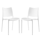 Modway Hipster Dining Side Chair - White - 2 Pack-Modern dining side chair