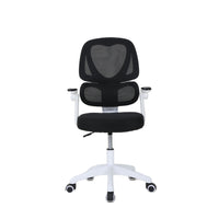 Brassex Wallace Task Chair - Black/White-Slim profile