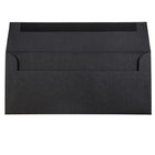 JAM Paper #10 Business Envelopes, 4 1/8 x 9.5, Black Linen Recycled, 100 Pack (900921796g)-Size: #10 (4-1/8" x 9-1/2")