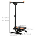Soozier Foldable Ab Twister Board for Waist Trimming-Screen displays time, count, count per min, distance, and calories burned for a sophisticated workout that keeps track, aiding in achieving fitness goals and pushing motivation