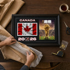 Frameworth Official FIFA World Cup 2026 Canada Flag & Trophy Framed Print - 15" x 24"-6