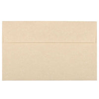 JAM Paper A10 Parchment Invitation Envelopes - 6" x 9.5" - Brown Recycled - 50 Pack -Colour: Brown, Envelopes feature a marbled parchment finish for an elegant touch