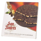 San Andrés Chocolate Almond Turrón Cake - 150 g-Made with 30% whole roasted almonds