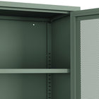Manhattan Comfort Amelia 31.5" Modern Accent Cabinet - Green-Metal Legs with Adjustable Floor Protectors for Custom Fitted Stability