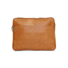 Ashlin ISMART-III Valise MacBook Air Laptop Case - British Tan - P7302-18-08-Outside front slash pocket.
 With outside zippered pocket; phone pouch ( fits Smart Phones )