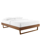 Modway Billie Wood King Platform Bed Frame - Walnut-Wood Slat Support System