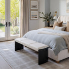 Zuo Mur Bench - White-Furniture Colour: White