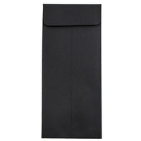 JAM Paper #10 Policy Envelopes, 4 1/8 x 9.5, Black Linen Recycled, 100 Pack (v01218g)-Black