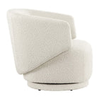 Modway Celestia Boucle Fabric Swivel Chair - Ivory-Accent Chair Capacity: 330 lb