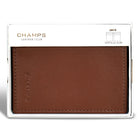 Champs Onyx Leather Vertical Slim Wallet - Brown-4 Credit card slots