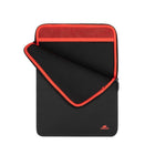 Rivacase Antishock 13.3"-14" Laptop Vertical Sleeve - Black-Provides maximum protection for your device from accidental hits, scratches, dust and moisture