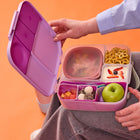 b.box Silicone Bento Tray Lunchbox - Cosmic-One-piece design with rounded corners for easy cleaning
