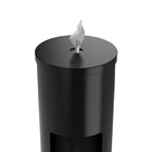 Gritt Commercial Wipes Dispenser with Built-In Trash Can - 26.5 L - Black-High Capacity 7-Gallon Built-In Trash For Less Frequent Servicing
