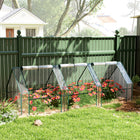 Outsunny 9' x 3' x 3' Portable Mini Greenhouse with Zippered Roll-up Doors- Idea for extended plants' growing season and protect from extreme weather
 