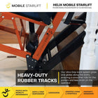 Mobile StairLift Helix Portable Stair Wheelchair - Assorted Colours-Durable aluminum frame balances strength with portability