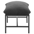Modway Raya Outdoor Patio Boucle Ottoman - Charcoal-Arrives Fully Assembled